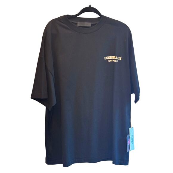 NWT Jet Black Fear of God Essentials Classic Short Sleeve Tee SMALL - Picture 4 of 7